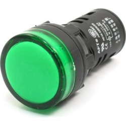 Unique Bargains Factory AC/DC 110V 20mA Green Indicator Lamp Abnormal Signal Pilot Light