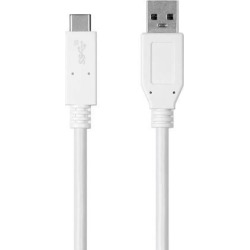 Monoprice Essentials 3.1 USB-C to USB-A Gen 2, 3A, 10 Gbps, 1m (3.3ft), use with Samsung Galaxy S9 S8 Note 8, Pixel, LG V30 G6 G5, Nintendo Switch.