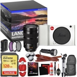 Leica TL Mirrorless Digital Camera (Silver) - Master Landscape Photographer Kit - Memory Card - Accessories with Leica SL 24-90mm f/2.8-4 ASPH. Lens