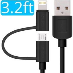 Skiva Duo 2-in-1 USB to Lightning & Micro USB Fast Sync & Charge Cable (CB106)