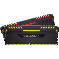 CORSAIR Vengeance RGB DRAM 16GB (2 x 8GB) 288-Pin DDR4 3200 (PC4 25600) Desktop Memory Model CMR16GX4M2C3200C16