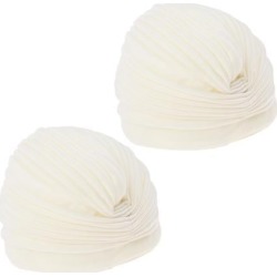 Women Plain Turban Hat Hijab Cap Head Wrap Hair Loss Chemo Indian White