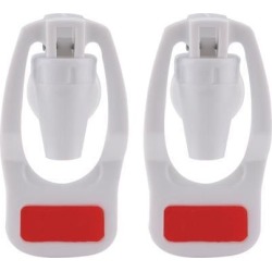 Red Water Cooler Faucet Plastic Water Dispenser Clean Spigot Fits Adaptor Hot Cold Water Faucet Tap Replacement 2pcs