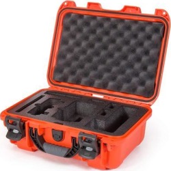 Nanuk Drone Waterproof Hard Case with Custom Foam Insert for DJI Mavic Air Fly More Combo - Orange