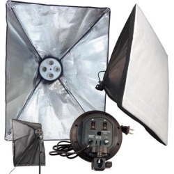 Photography 50*70cm(20'*28') Softbox +4 E27 socket independent lamp holder head