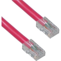 Cable Wholesale Electronics Cat6 Red Ethernet Patch Cable Bootless 10 foot