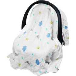 2 in 1 Carseat Canopy and Nursing Cover Up Cloud