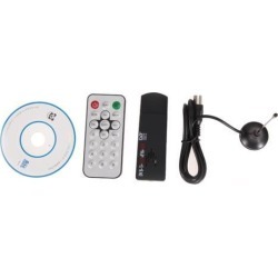1Set RTL2832U+R820T DVB-T SDR+DAB+FM USB 2.0 Dongle Stick Digital TV Tuner Receiver