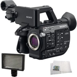 Sony PXW-FS5 XDCAM Super 35 Camera System + 160 LED Video Light + Microfiber Cleaning Cloth …