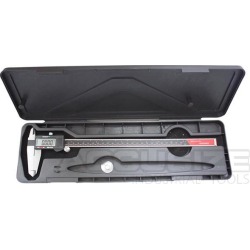 AccusizeTools - 0-12" x 0.001" 3-Key Electronic Digital Caliper with Extra Large LCD, #AB11-1112