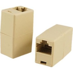 Unique Bargains RJ45 Modular Network F/F Inline Coupler Joiner 2 Pcs