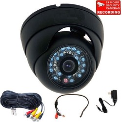 VideoSecu IR Day Night Security Camera 600 TV Lines 3.6mm Wide Angle Bulit-in 1/3 inch SONY CCD Outdoor Indoor Weatherproof Vandal Proof with Power