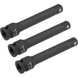 Impact Extension Bar 1/2-Inch Drive 5-Inch Length High Carbon Steel 3 Pcs