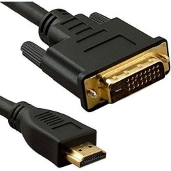 axGear HDMI to DVI Cable DVI-D 24+1 Converter Video Wire High Speed 6Ft 1.8M