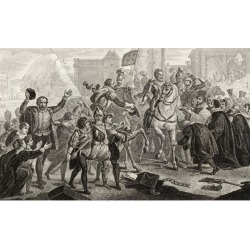 Posterazzi DPI1861233 Henri Iv 1553 to 1610 Enters Paris In 1594 From Histoire De France by Colart Published Circa 1840 Poster Print, 19 x 11