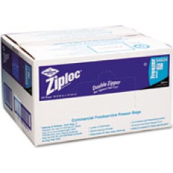 Ziploc Commercial Resealable Freezer Bag Zipper 2gal 13 x 15 1/2 Clear 100