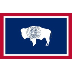 Wyoming 3'x5' Flag USA United States Of America Territory State Nylon