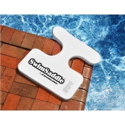 21' Sofskin Floating White SwimSaddle Swimming Pool Accessory