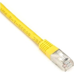 Black Box Cat6 250-MHz Shielded, Stranded Cable SSTP (PIMF), PVC, Yellow, 25-ft. (7.6-m)