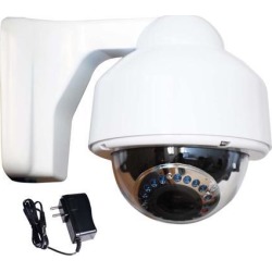VideoSecu CCTV Dome Indoor Outdoor Weatherproof Infrared Day Night Vision Vari-focal 3.5~8 mm Lens Built-in 1/3' Sony Effio CCD Security Camera with
