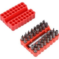 Screwdriver Set 33 in 1 Magnetic Driver Bit Set CrV Material Box-Packed Screw Driver Bits 1/4 Inch Hex Shank Screwdriver Tools Kit
