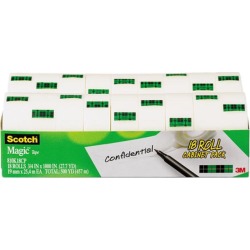 Scotch 810K18CP Magic Office Tape 18 Roll Cabinet Pack, Bulk Pack