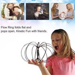 Funny Flow Rings Arm Training Toy Kinetic Spring Bracelet Magic Flow Toy Amazing Flow Ring Toys Intelligent Toy Fidget