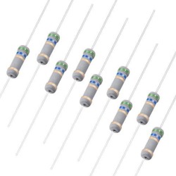 200Pcs 1W 5.6 Ohm Carbon Film Resistor 5% Tolerance 4 Color Bands Fixed Resistor