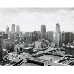 Posterazzi SAL25545124 USA Illinois Chicago Chicago River High Angle View of Cityscape Poster Print - 18 x 24 in.