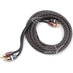 8.2-9.84ft 2 RCA Male to Male Adapter Audio AV Signal Extension Cord Cable Line