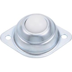 Ball Transfers Bearing Unit CY-15A 5/8' Diameter, Flange Mounted, Nylon Ball, 33lbs Load Capacity (Set of 1)