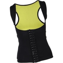 Waist Cincher Sweat Vest Belly Fat Burn Body Shaper Sauna Tank Top Workout L
