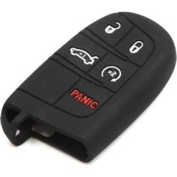 5 Button Rubber Car Remote Control Key Cover Case Protector Black for Chrysler