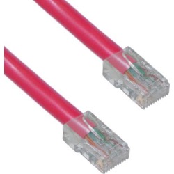 Offex Cat6 Ethernet Patch Cable, Bootless, 25 foot - Red