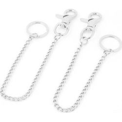Unique Bargains 2pcs Snap Trigger Hook Clip Belt Security Keychain Key Chain Holders