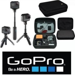 GoPro SHORTY MINI EXTENTION POLE AFTTM-001+ HARD CASE For All GoPro HERO6 HERO5