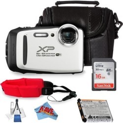 Fujifilm FinePix XP130 Digital Camera (White) Bundle