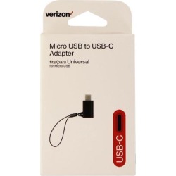 Verizon Universal Micro USB to USB-C Adapter - Black (MICROTOTYPEC)