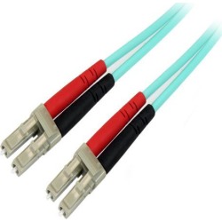 StarTech 450FBLCLC1 3.3 ft. OM4 Duplex Multimode Fiber Optic Cable - 100 Gb - 50/125 - LSZH - LC/LC - 1 pack