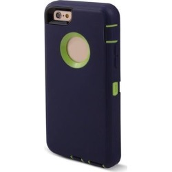 Scratch Protective Rotary Belt Clip Phone Case Navy Blue for iPhone 6 Plus