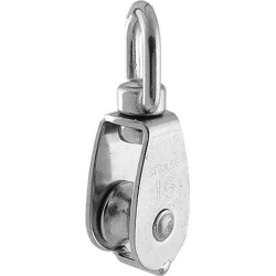 Unique Bargains 15KGS Single Sheave Swivel Eye 0.2' Rope Pulley Hoist