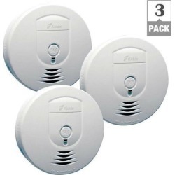 3-Pack Smoke Alarm Detector Fire Battery Operated Wireless Interconnected System