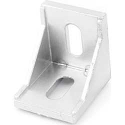 Unique Bargains 40mmx40mmx35mm Shelf Support Corner Brace Joint Metal Right Angle Bracket Slot