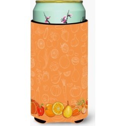 Fruits and Vegetables in Orange Tall Boy Beverage Insulator Hugger BB5131TBC