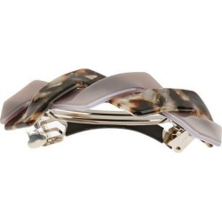 Women Girls Geometric Shape Sprung Hair Clip Barrette Hair Accessories Grey