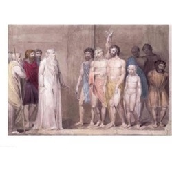 Posterazzi BALBAL25404LARGE St. Gregory & The British Captives Poster Print by William Blake - 36 x 24 in. - Large