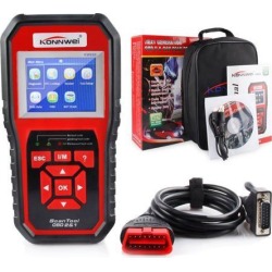 KW850 OBD2 Scanner, KW850 Code Reader Car Diagnostic Tool Universal Auto Check Engine Light for all OBD II Cars Since 1996 Upgraded Version Black/Red