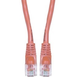 Cat5e Ethernet Patch Cable, Snagless/Molded Boot, 7 foot - Orange