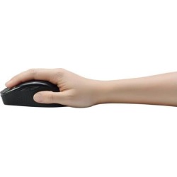 Adesso iMouse M20B - Wireless Ergonomic Optical Mouse - Optical - Wireless - Radio Frequency - Black - USB - 1600 dpi - Scroll Wheel - Right-handed.