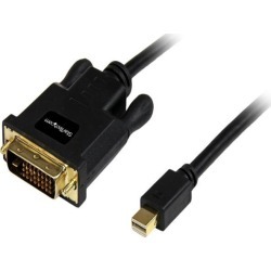 StarTech.com MDP2DVIMM6B 6 ft Mini DisplayPort to DVI Adapter Cable - Mini DP to DVI Video Converter - MDP to DVI Cable for Mac / PC 1920x1200 - 1.